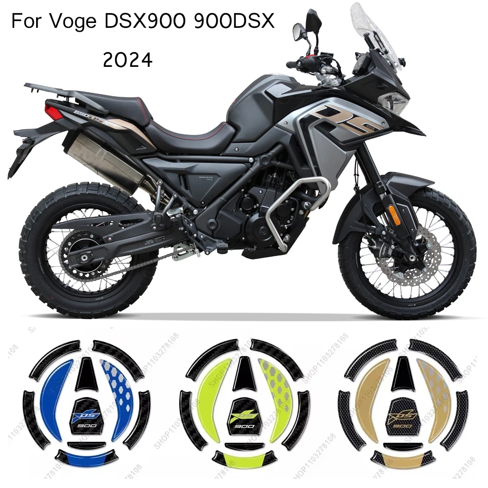 

For Voge Valico 900DSX 900dsx DS900X DSX900 2024 Motorcycle Fuel Tank Cap Sticker 3D Epoxy Resin Waterproof protection Sticker