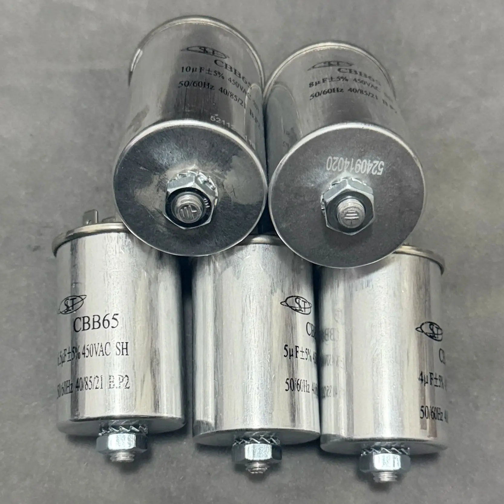 مكثف CBB65 مع قاعدة لولبية 4/5/6.5/8/10/12/15/18/20/25/30/80 فائق التوهج #3