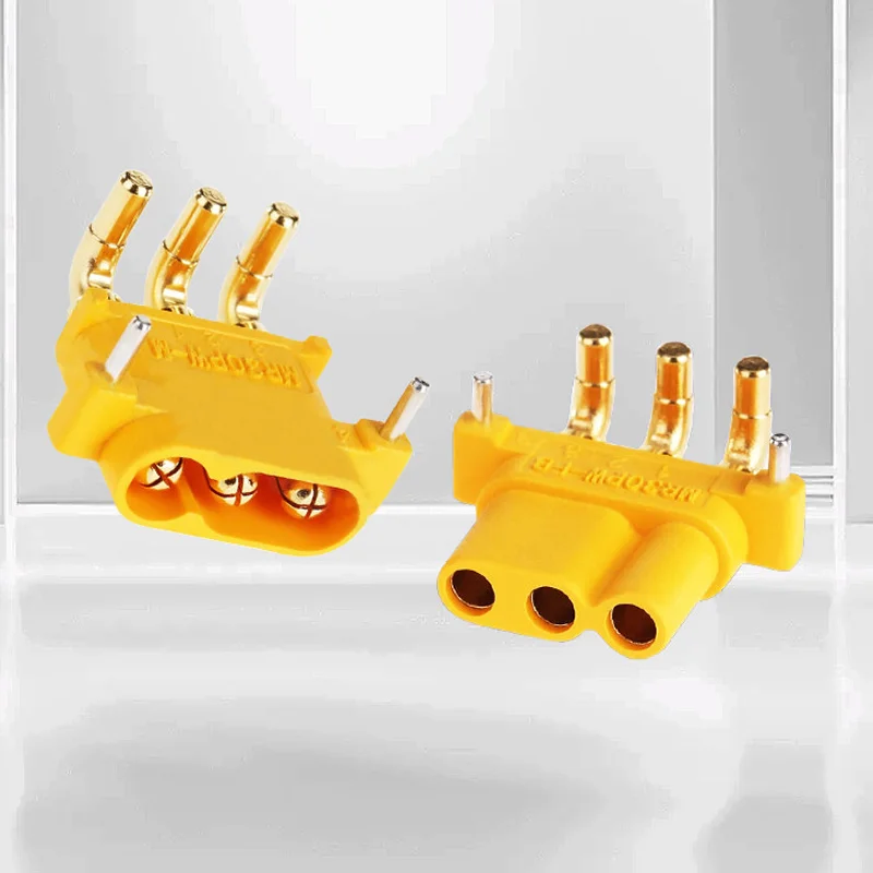10pcs/Lot Amass Mr30 Mr30pw-M/F Pcb Horizontal 3-Pin Electrical Adjustment Special Three-Hole Bent Pin Plug