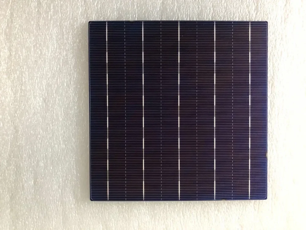 100Pcs 4.5W 18.6% 5BB Efficiency Polycrystalline Silicon Solar Cell 156MMx156MM For Sale With solar tab wire