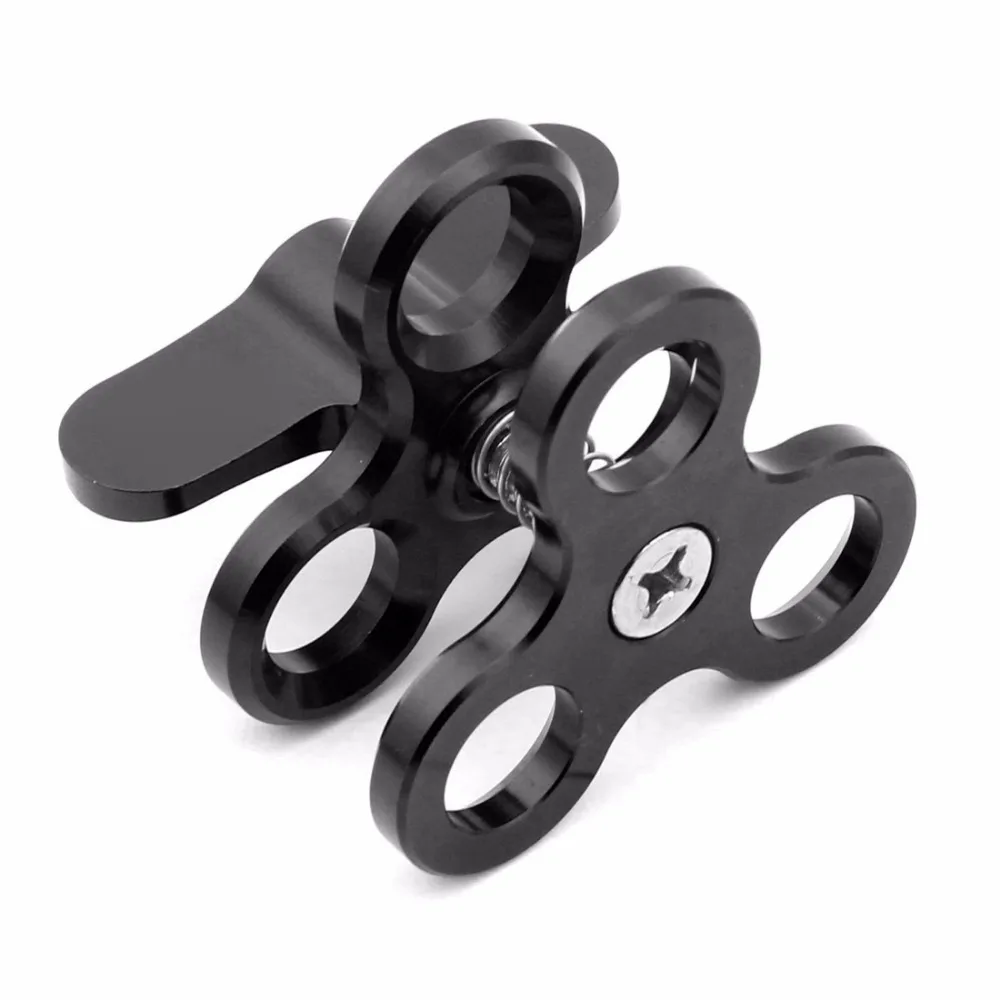 Tauchen DSLR Kamera käfig Dual Handheld Tray Halterung Buttery Clip Kohle faser Verlängerung sarm schwimmende Stativ halterung für Gopro 13 – Detail 12