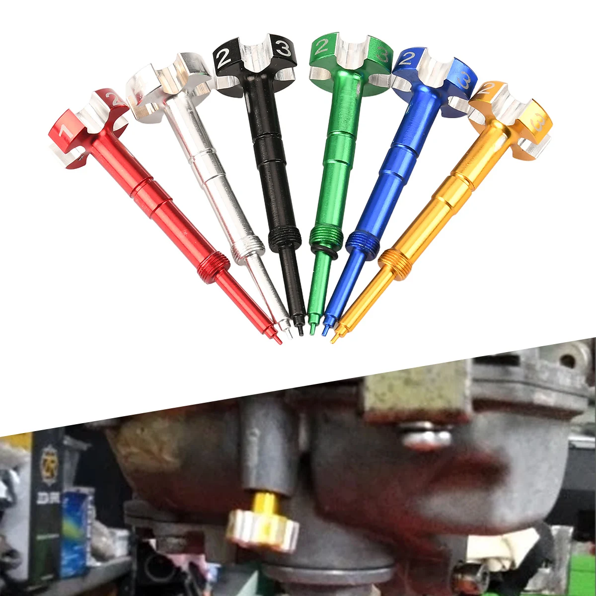 Motorcycle CNC Carburetor Air Fuel Mixture Screw  For Yamaha YZ WR 250F 426F 450F 450 250F For KTM Honda Yamaha Kawasaki Suzuki