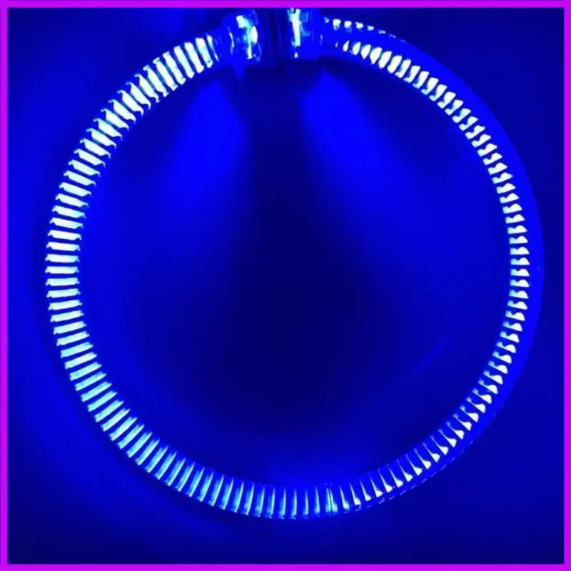 R9CC Stylish Daytime Running LED Light Guide OpticAngel Eyes DRLHalo Rings Projector for Car Headlight with Multiple Colors