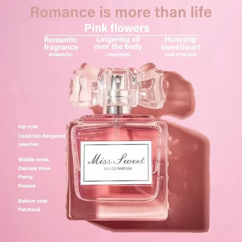 Miss Sweetheart 50ml Women's Perfume Lasting Fresh and Elegant Perfume Light Floral Notes Originales Daily Dating.