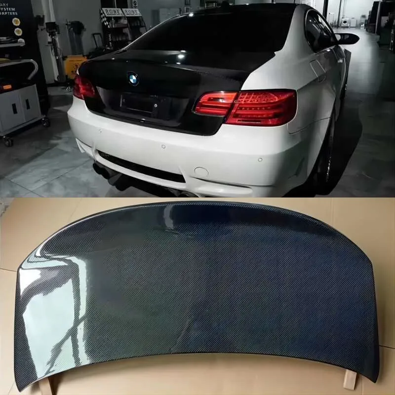 

For BMW E92 E93 M3 2005-2011Real Carbon Fiber Rear Bumper Trunk Lid Tail Decklid Gate Cover Body Kit