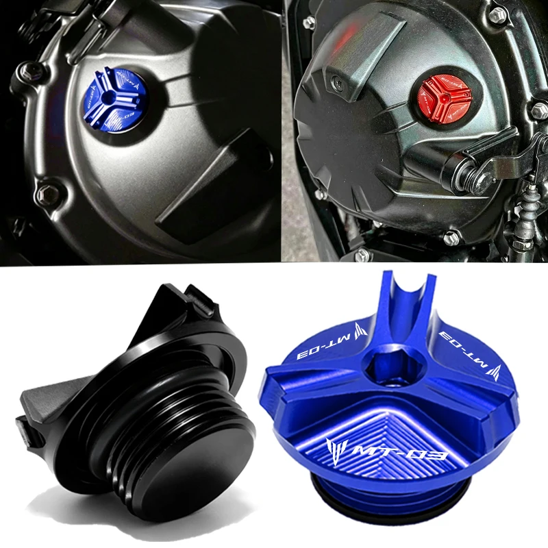 For YAMAHA MT-03 MT03 MT 03 2015-2026 Accessories Motorcycle modification Aluminum Protection Engine Oil Filler Plug Cap Screw