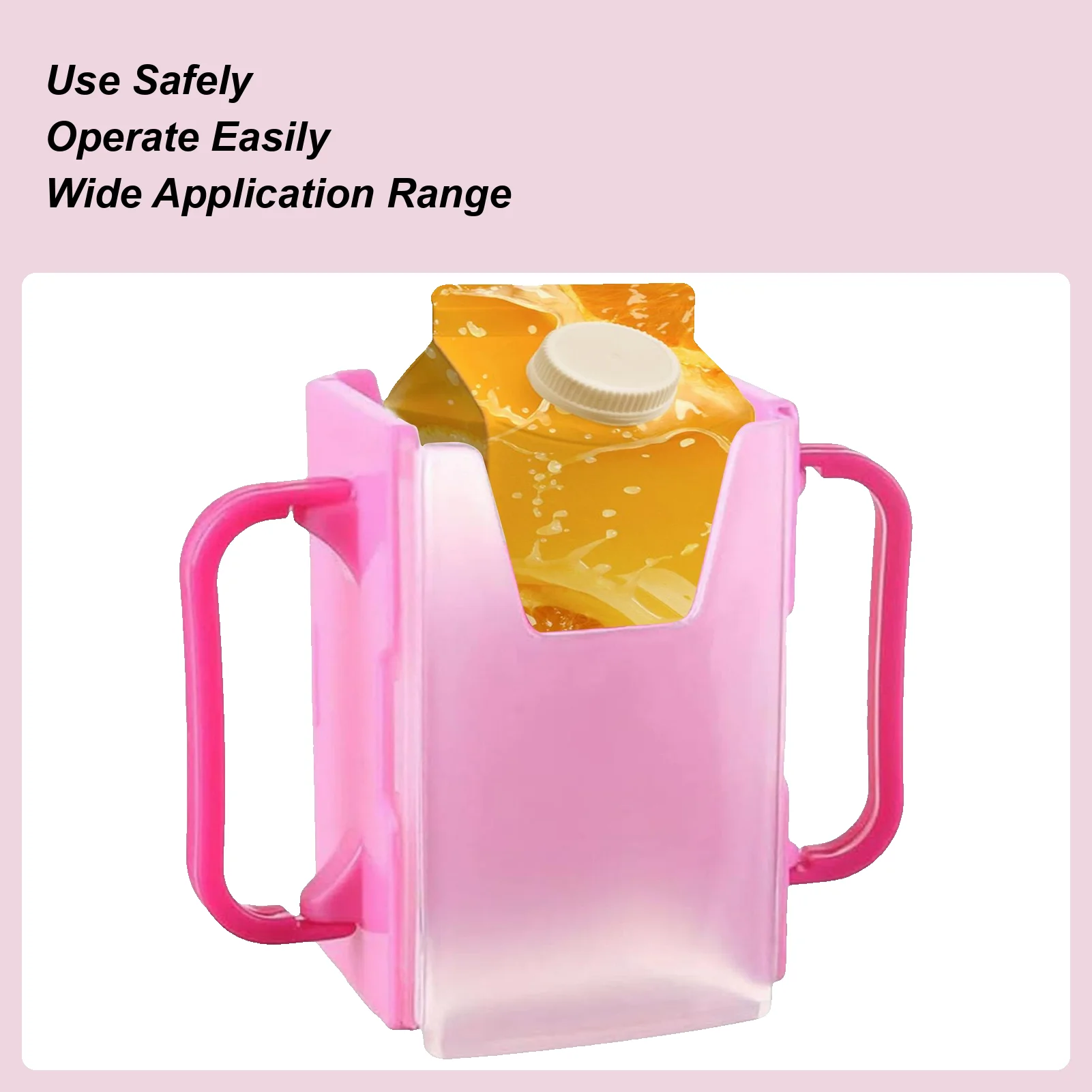 Portavasos antiderrames para niños, soporte portátil para leche, soporte para bolsa de jugo portátil ajustable, portavasos anti aplastar, caja de jugo para beber