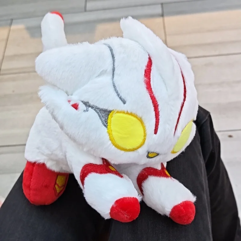 Ultraman Ultraman Mebius Pp Cotton Cat Prone Position Q-Version Doll Accompanying Dolls In Bed Sofa Decoration Doll Fandom Gift