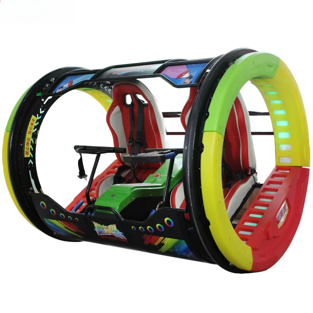 360 Degree Remote Control Rolling Car Outdoor Light Emitting Diode Happy Amusement Park Amusement Equipment Happy