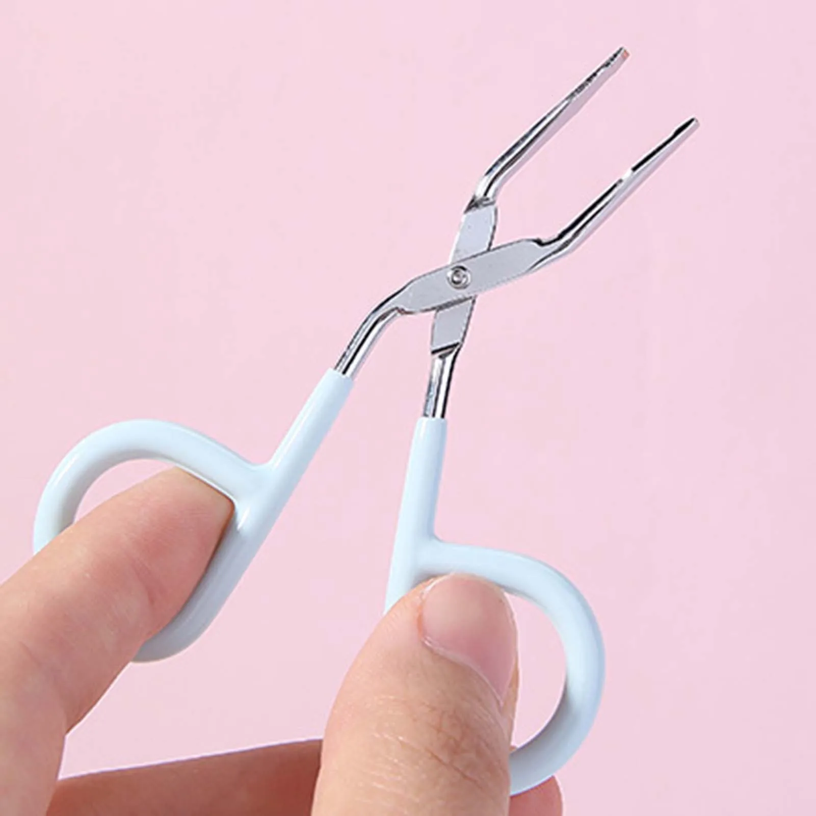 3Pcs Eyebrow Clip Pragmatic Eyebrow Scissor Handle Tweezers Long Life Span Eyebrow Tweezers