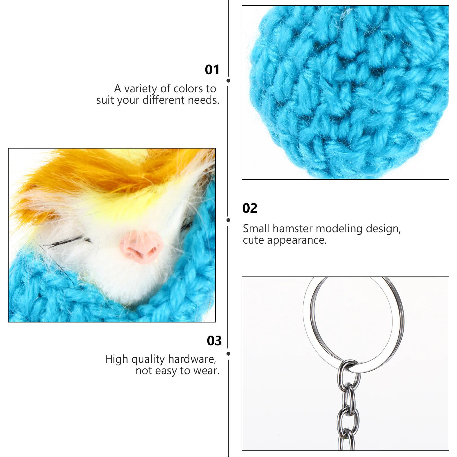 1 قطعة سلسلة مفاتيح الحيوان النوم صنعة جيدة نسيج جيد تفاصيل جميلة تصميم حلقة رئيسية سلسلة مفاتيح الماوس النوم