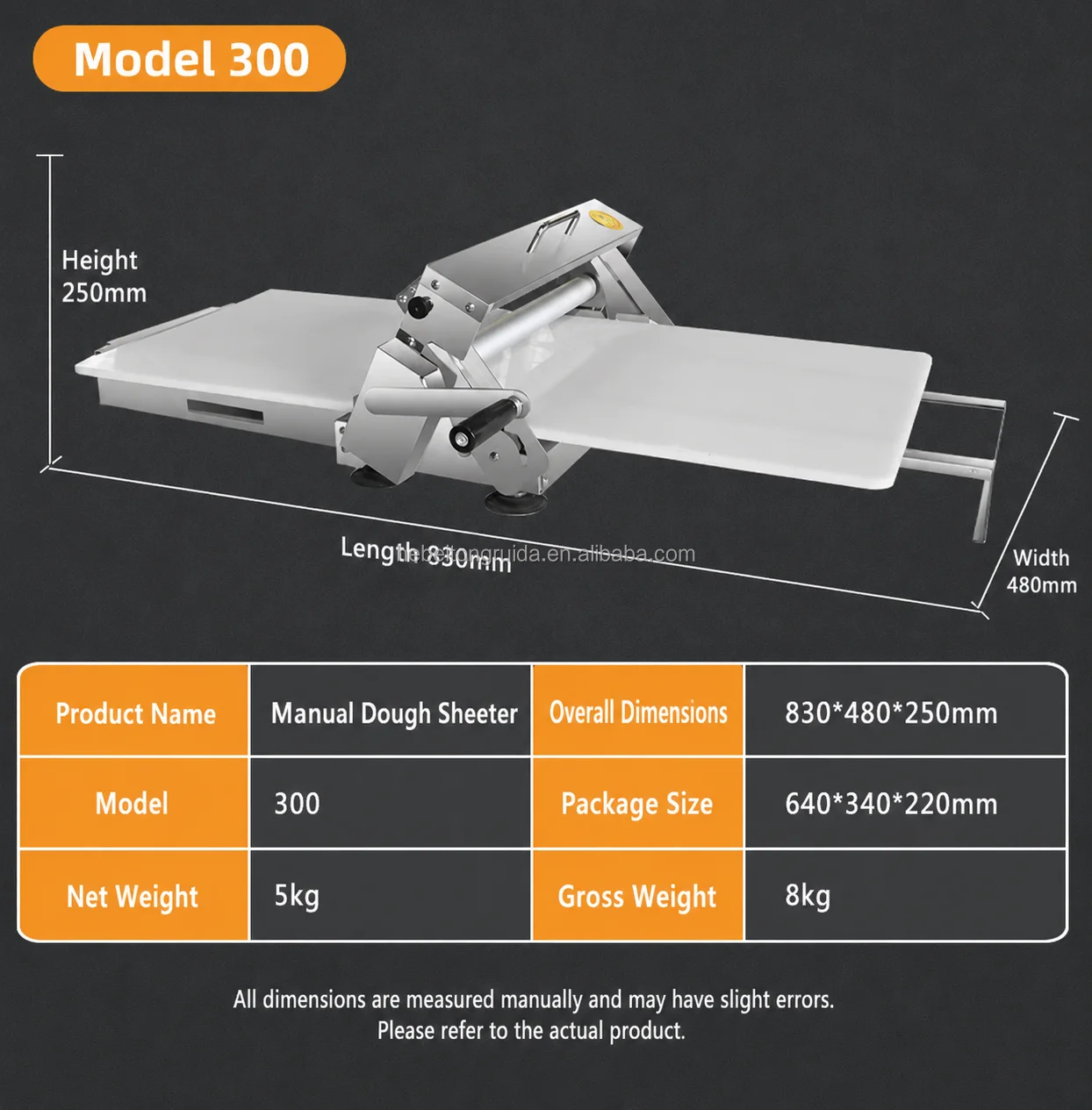 Reversible Puff Pastry Dough Sheeter Machine,Fondant Dough Roller,  Adjustable Thickness Folding, For Bakeries, Pastries