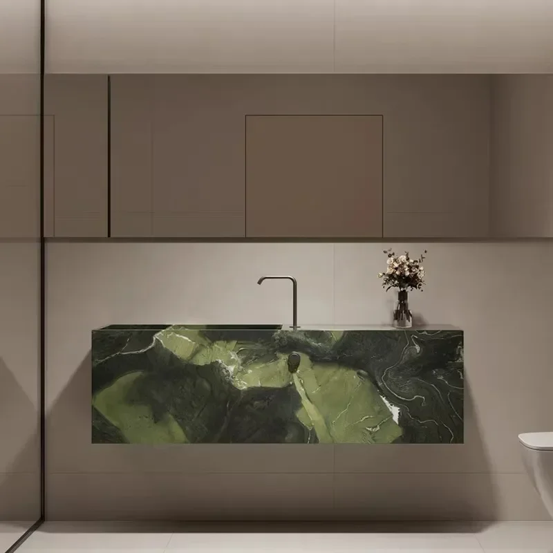 Fancy Minimalist Rustic Bathroom Cabinets European Sets Combination Design Bathroom Cabinets Luxury Corner Modern Furniture