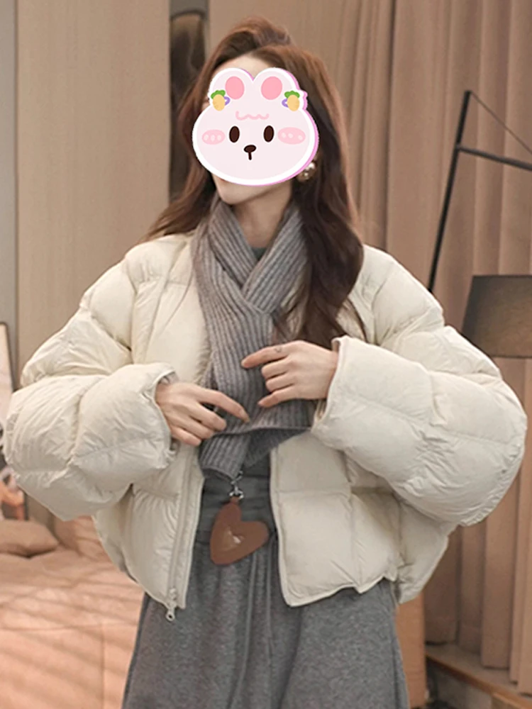 เสื้อผ้าฝ้ายทรงกลมทันสมัยสำหรับผู้หญิง ฤดูหนาว รุ่นใหม่ สไตล์หลวม สบาย ใส่แล้วดูผอม  ใช้งานได้หลากหลาย