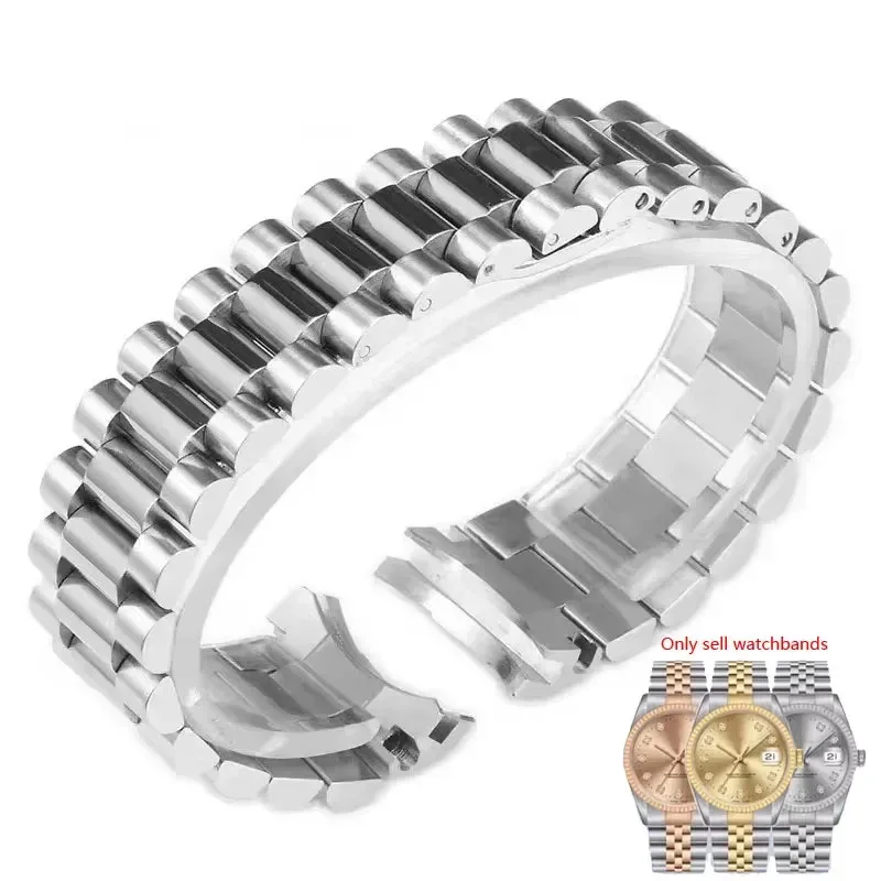 For Rolex DATEJUST DAY-DATE OYSTERPERTUAL DATE Stainless Steel Watch Accessories Strap Watch Bracelet Watchbands  20mm 21mm