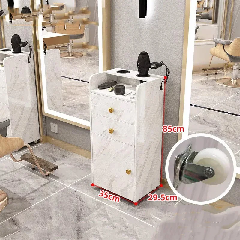 

Modern Simple Furniture Salon Unique Creative Premium Italian Hairdressing Trolley Trendy Luxury Shelves Cart Salon Furniture