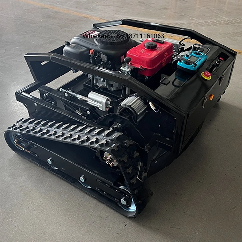 High Quality Industrial Grade Wheeled Self-Propelled 196cc  Gas Robot Automatic 1000mm Cutting Remote Control Lawn Mower