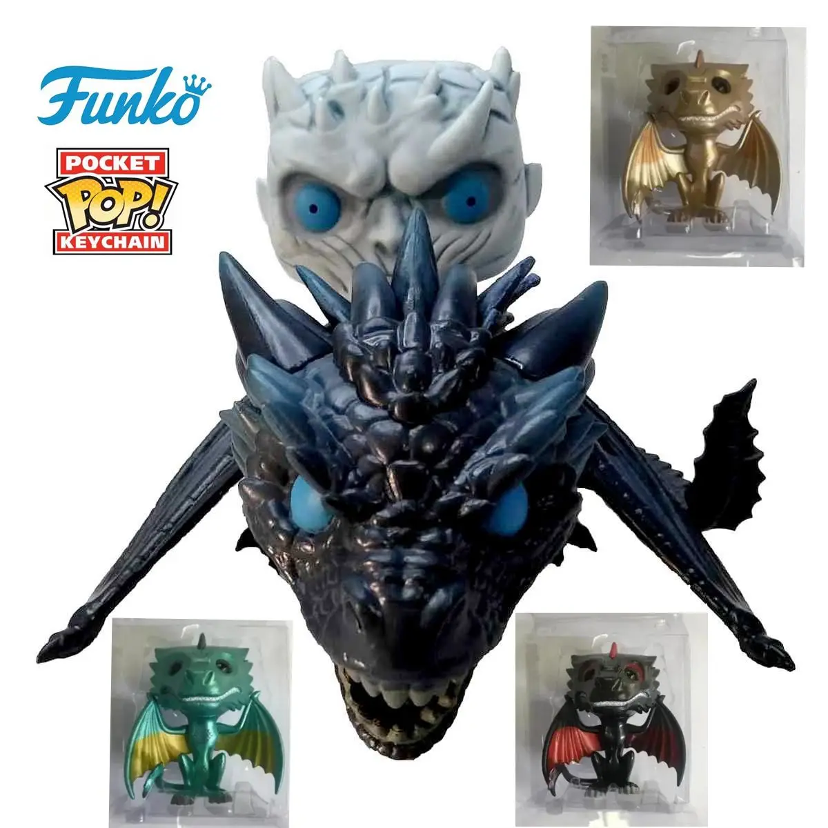 Funko POP Juego Del Rey NOCTURNO ICY VISERIONThrones 22 #   34 #   Daenerys Drogon 16 #   RHAEGAL 20 #   47 #   Figuras de juguete Juguetes de modelos coleccionables