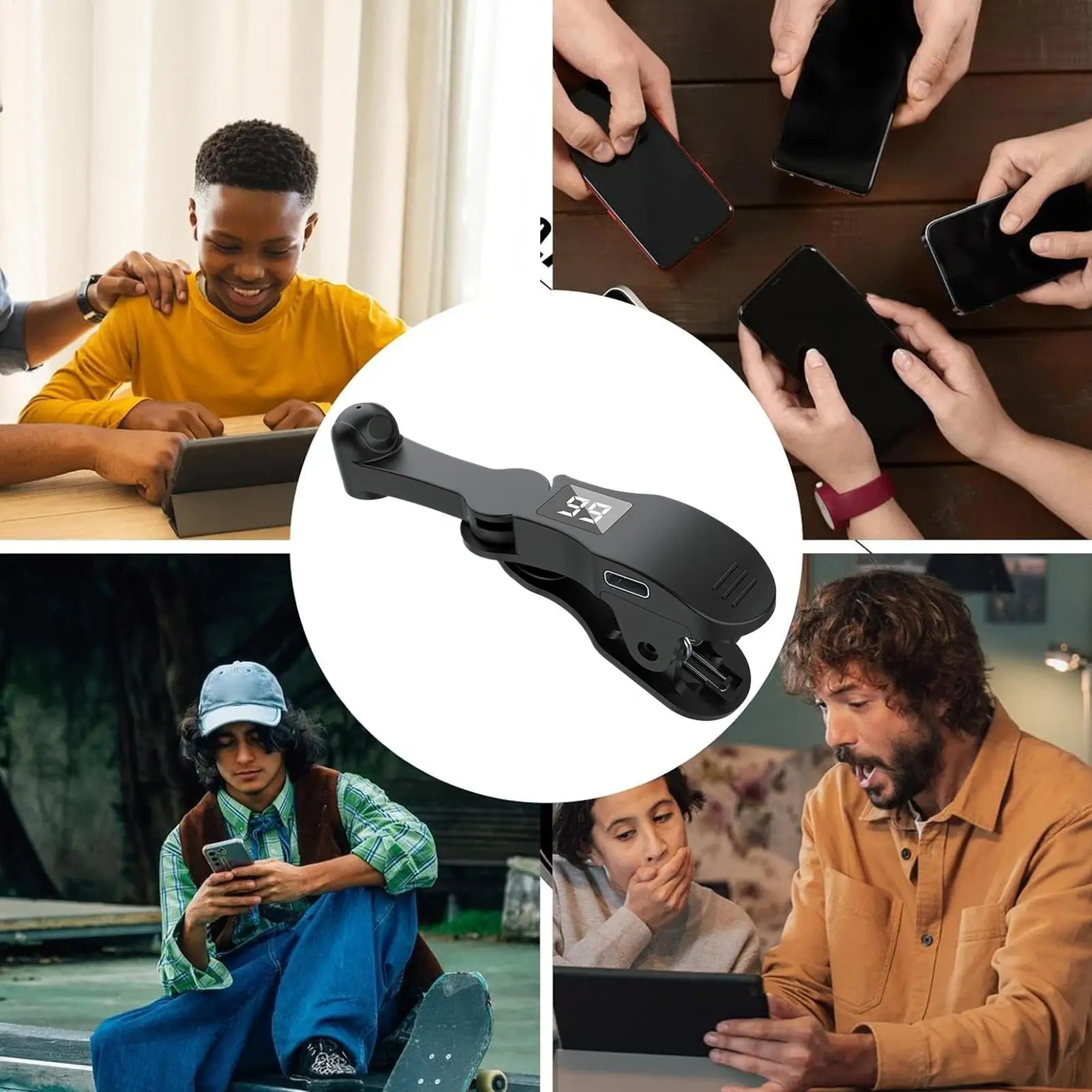 

Smart Phone Auto Tapper Automatic Finger Clicking Device Smartphone Continuous Clicking Gadgets for Live Broadcast Likes Video