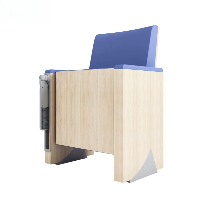 

Auditorium chair ladder classroom lecture hall seat with writing board wooden frame fabric ladder classroom high-end row
