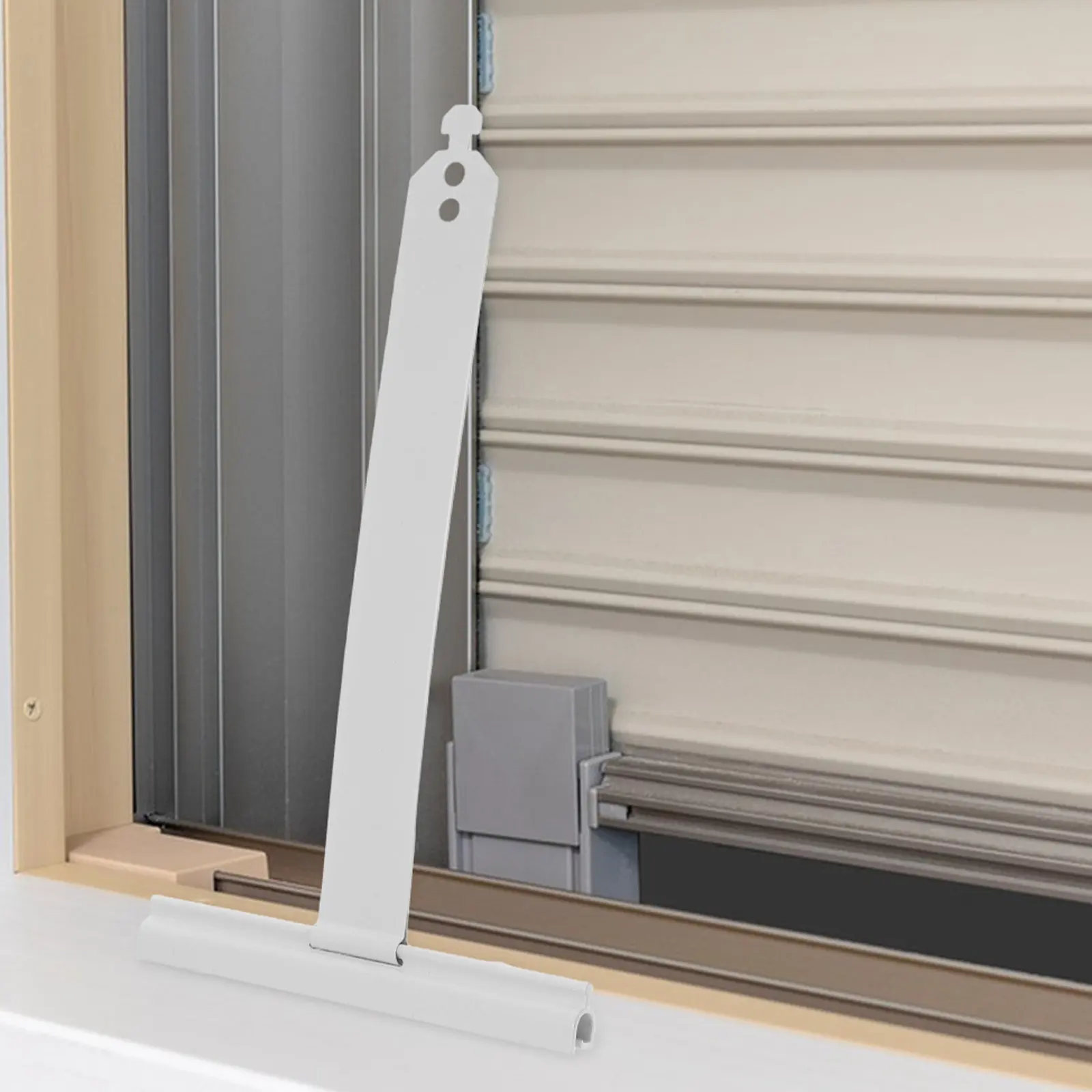8Pcs Roller Shutter Spring Replacement Parts Stainless Steel White Coated Steel Slat Connector Window Security Shutter Repair