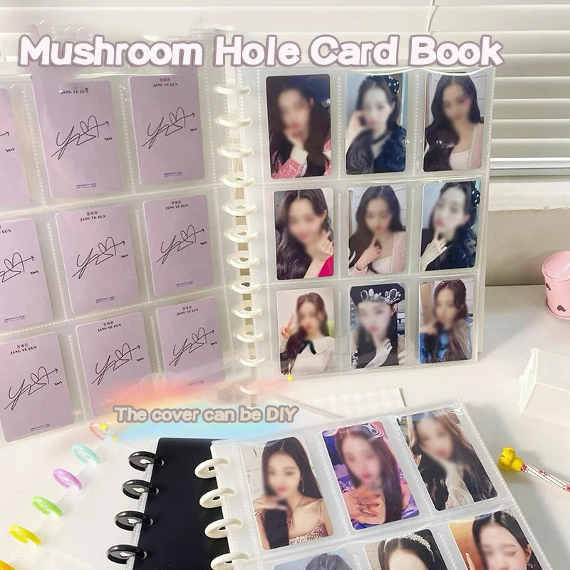 Mushroom Ring Photo Album With Inner Pages Ins Photo Photocard Binder Large Capacity Kpop Card Picture Collect Book