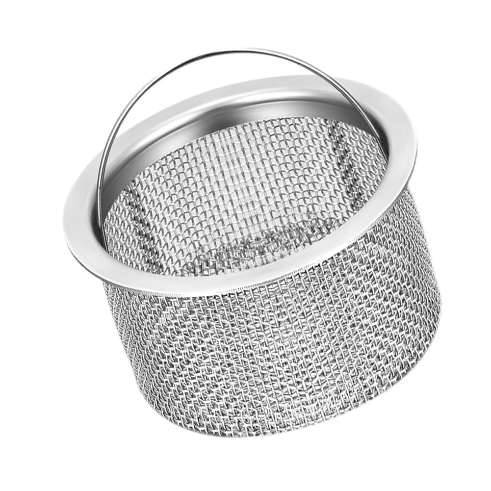 Stainless Steel Sink Strainer for Drain Maintenance - 7.5 x 6.5 x 6.5 cm Compact Filter to Support Long Term Drain Flow