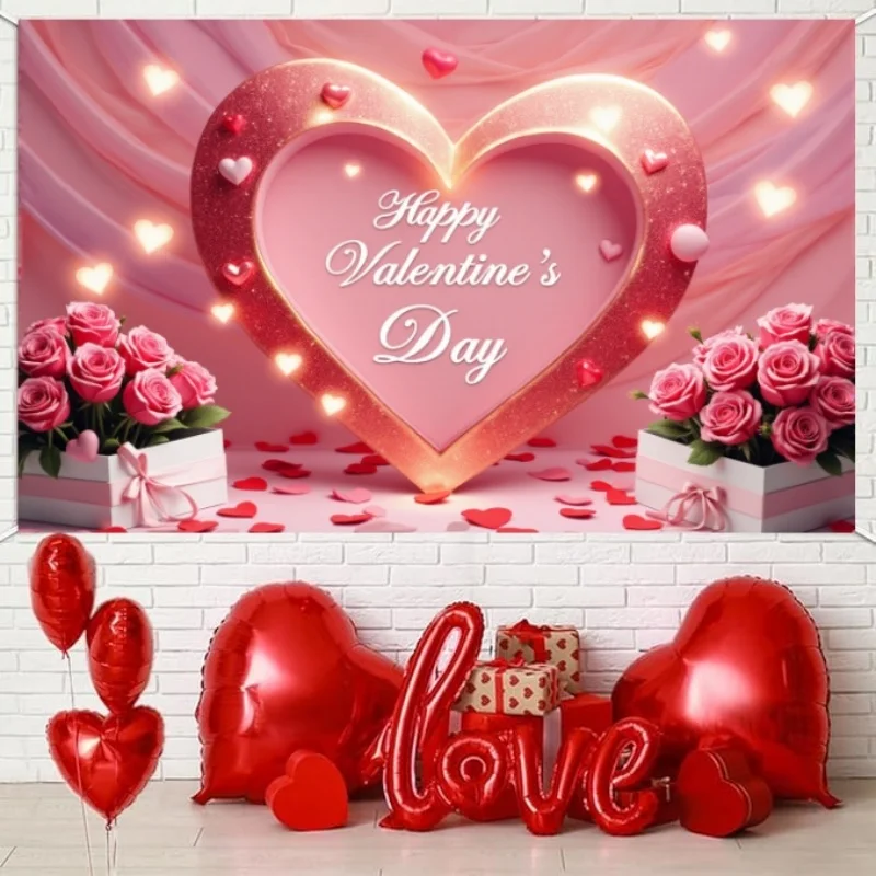 Decorations Large-size Party Supplies Banner Foldable Backdrop For Couples Celebration Party