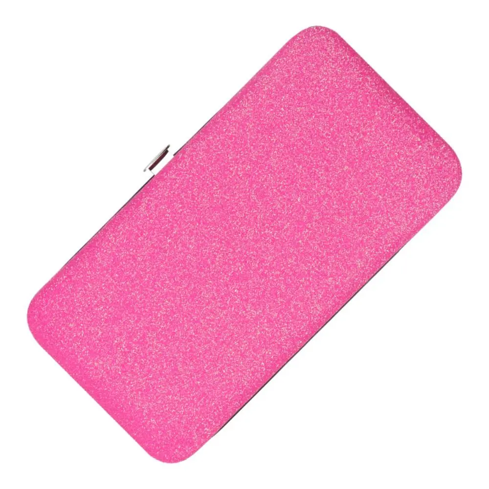 光沢のあるまつげエクステンション用ピンセットボックス、保護用プロ仕様7スロットピンセット収納ボックス、ポータブルPVCまつげピンセットバッグ