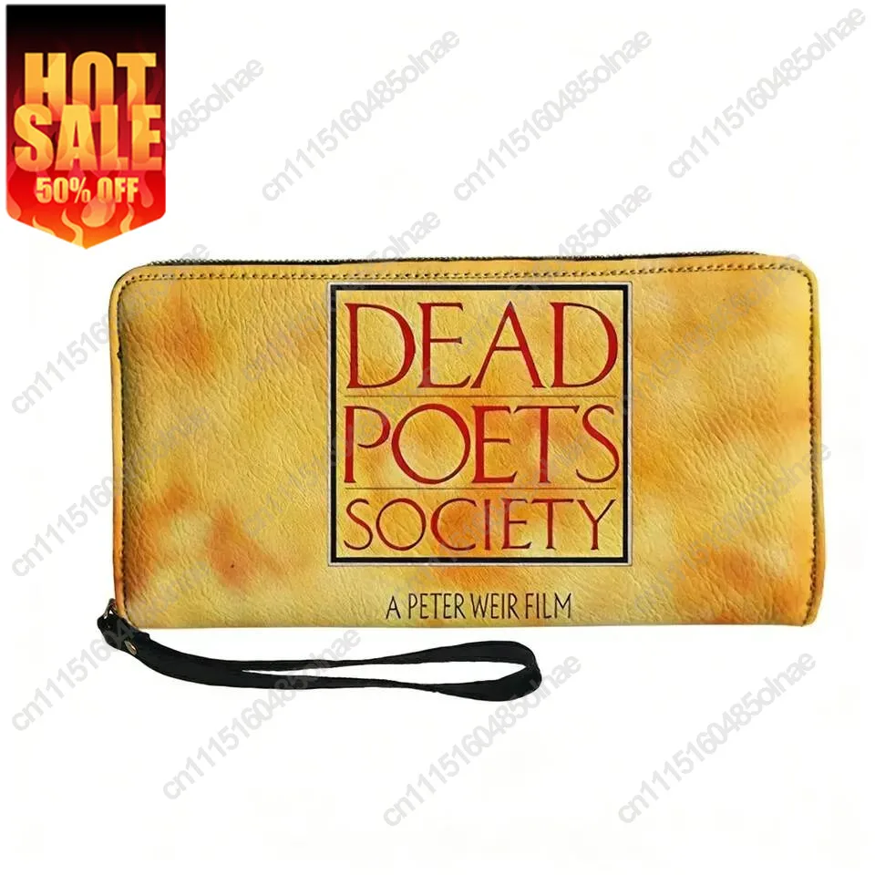 Dead Poets Society Comedy Movies Custom Purse Mens Womens Zipper Long Wallets Double Print Portable Wallet Gift Bag