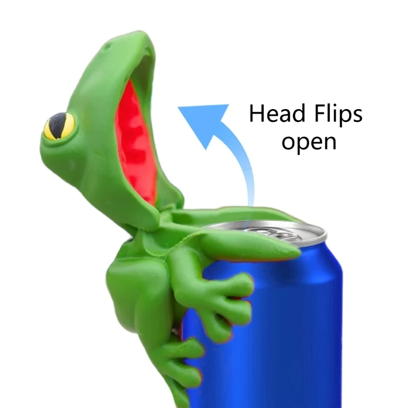 Funny Silicones Can Toppers Cover Frogs Design Block Debris Secures Drink During Beach Trip Poolsides Gatherings