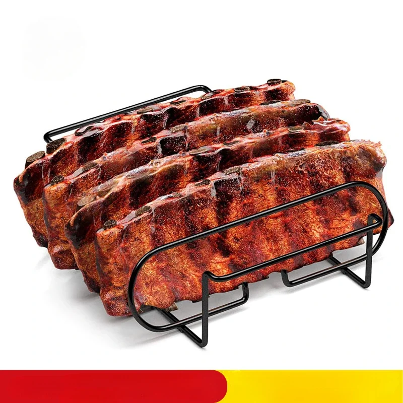 Parrilla de barbacoa antiadherente, rejilla para carne, parrilla para costillas, utensilios para barbacoa al aire libre, utensilios para hornear chuletas de cordero