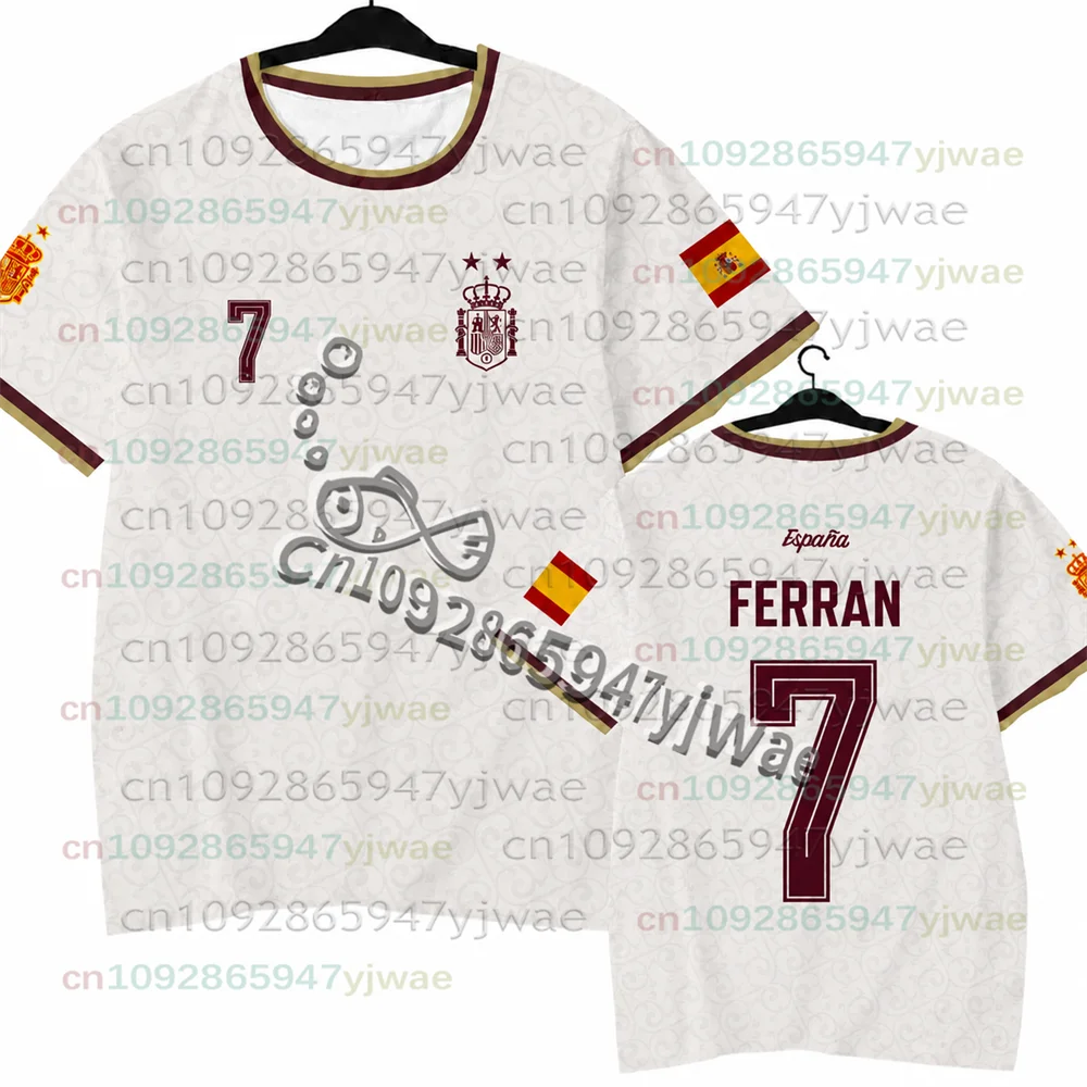 2026 Spanisches Yamal-Fans Gedenk-Edition Fußballtrikot Schnelltrocknendes Kurzarm-T-Shirt für Männer, Frauen, Familie und Kinder 3D – Detail 12