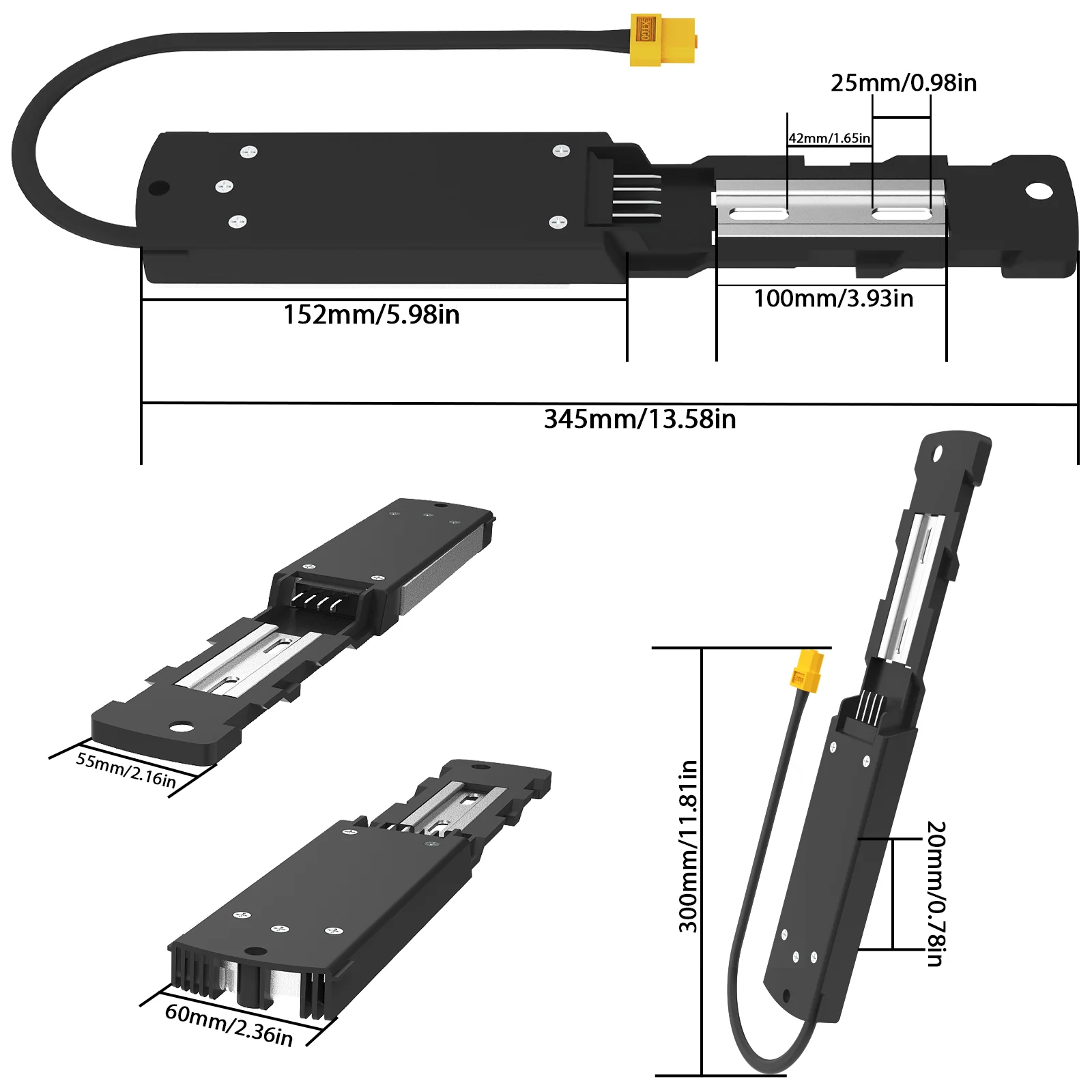Hailong Montagesockel Hailong 2-3 Polly Montageplatte Hailong Batterie Montageplattenhalter – Detail 1