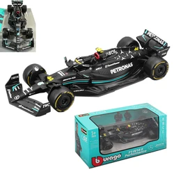 Bburago 1:43 2023 Mercedes F1 W14 #44 #63 Alloy Luxury Vehicle Diecast Cars Model Toy Collection Gift First order equation