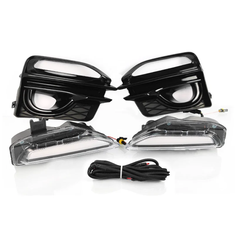 LED Daytime Running Light for Infiniti Q50 14-20 modified Fog light frame Stream Turn signal DRL Car Accessories