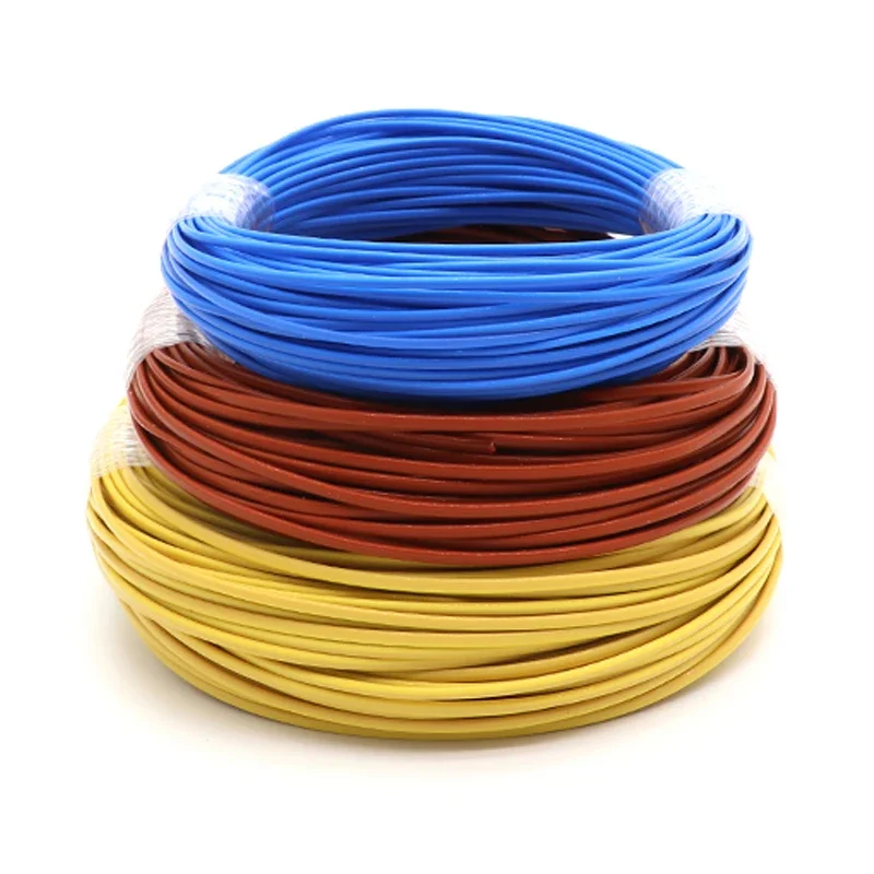 2 ~ 100 متر K J T نوع سلك حراري 2 النوى ارتفاع درجة الحرارة قياس تعويض كابل PTFE عازل خط إلكتروني