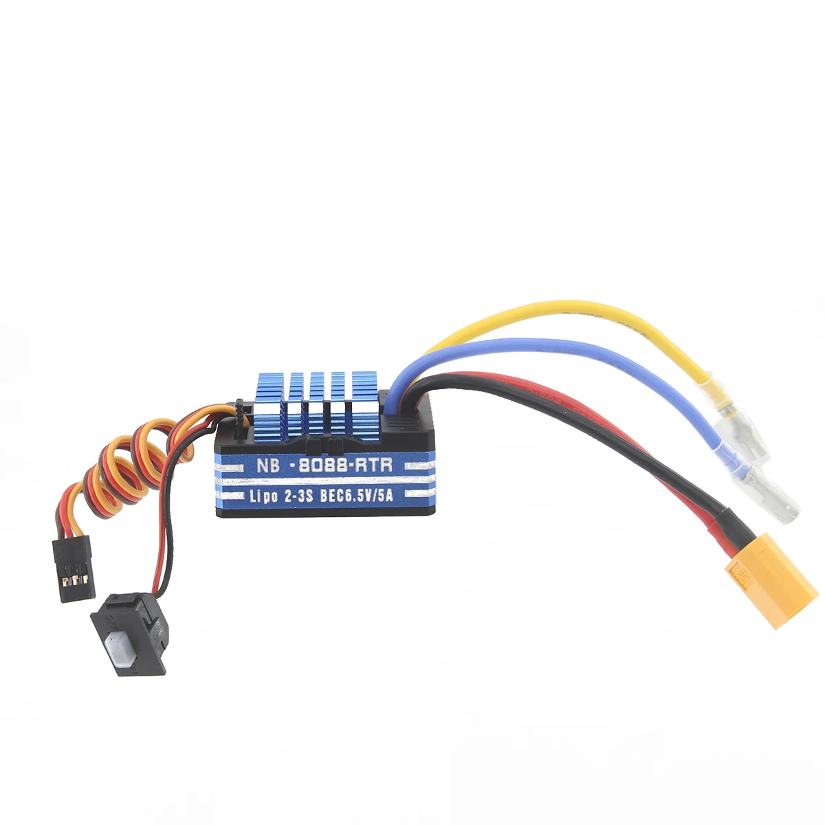 NEEBRC 60A 80A Brushed ESC Full Metal 2-3S Waterproof 6.5V/5A Speed Controller for RC Drift Car Racing Truck 540 550 750 Motor