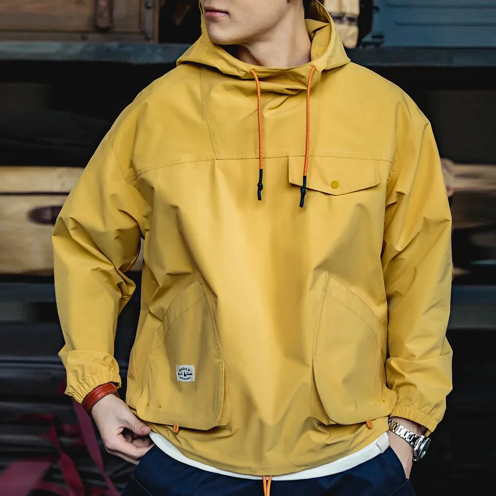 LIBIELIY Japanese Style Outdoor Multi-pocket Hooded Men's Sweatshirt. New Style For Autumn. Assault Windproof Functional Jacket