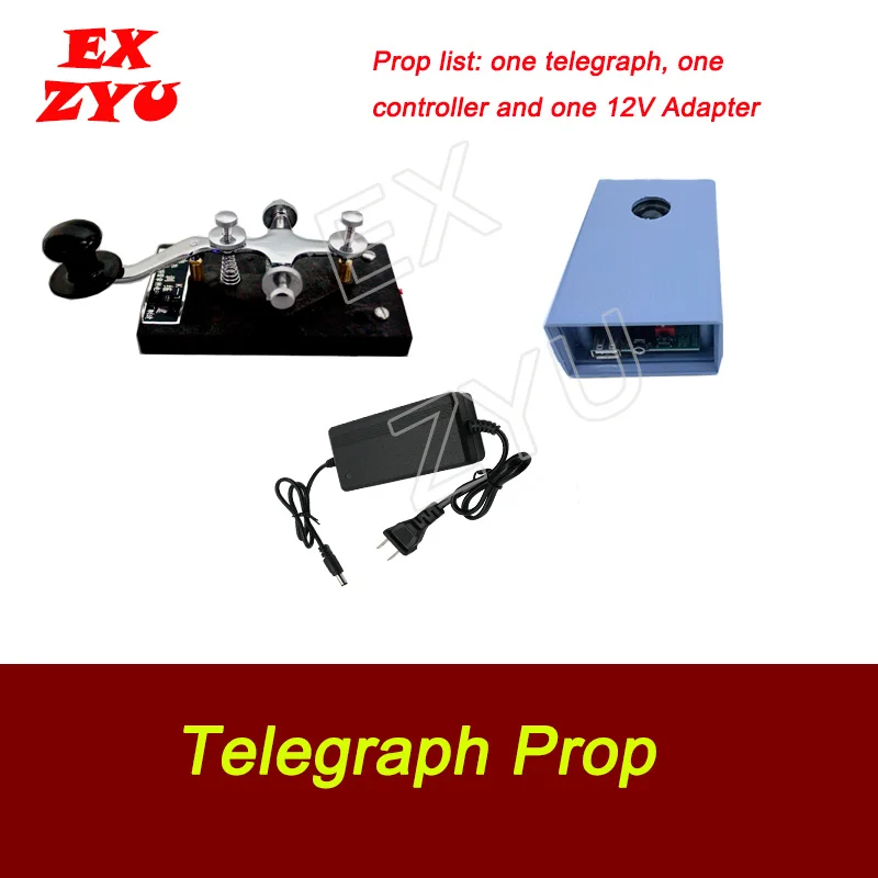 Telegraph Prop Press the Telegraph Key with Correct Morse Codes to Unlock Escape Room Prop  EX ZYU