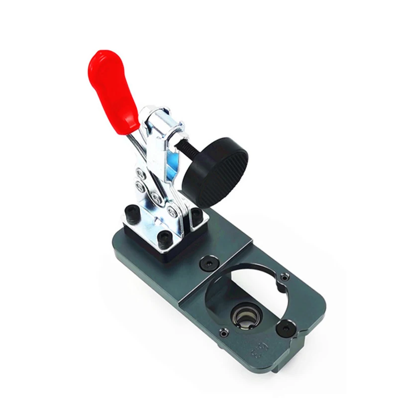 

35mm Hinge Boring Jig Woodworking Hole Drilling Guide Locator with Fixture Aluminum Hole Opener Template Door Cabinets Tools
