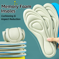 Bangnisole 1 Pairs Memory Foam Insoles for Shoes Sweat Absorption Massage Sport Insole Feet Orthopedic Sole Accessories Pads Man