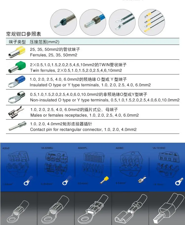FEK-20M pneumatic crimping pliers cold press pliers, terminal crimping machine crimping tool 2T terminal machine