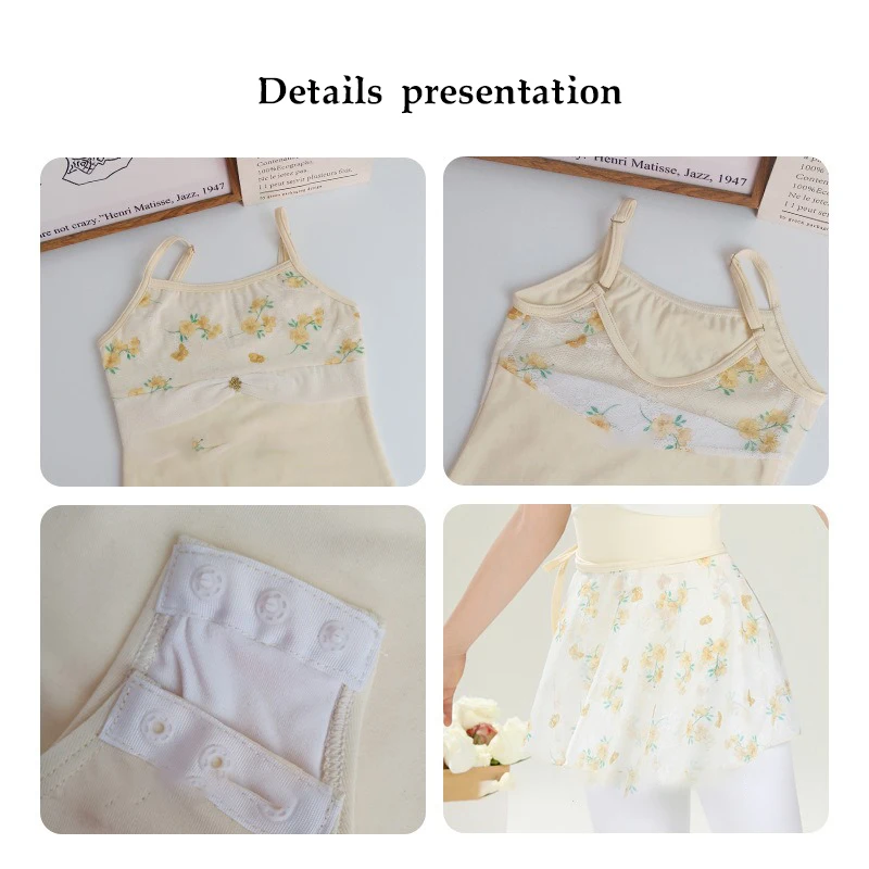 子供用ダンス衣装、夏と春のダンス衣装、バレエガールダンス衣装、女子体操衣装