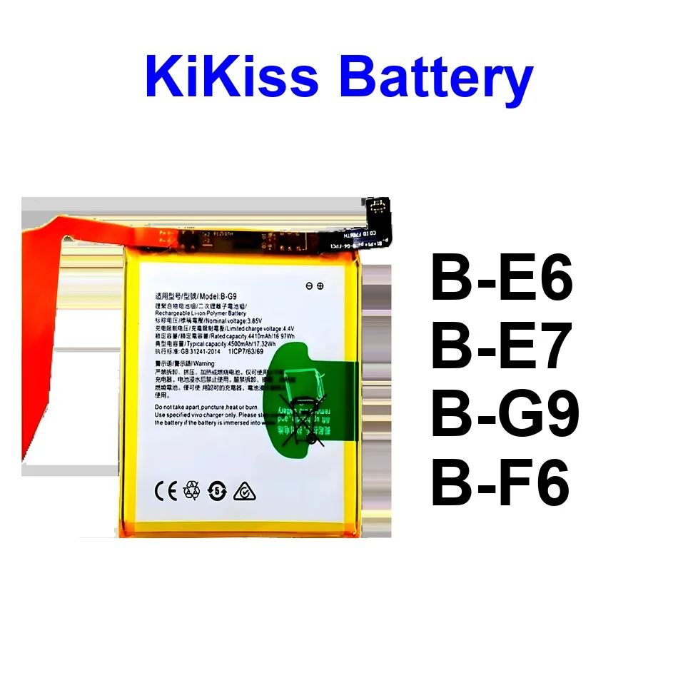 

Mobile Phone Battery High-Efficiency B-F6 B-E7 B-G9 3500-4500Mah For Vivo Nex 3S A B Dual S 3 5G