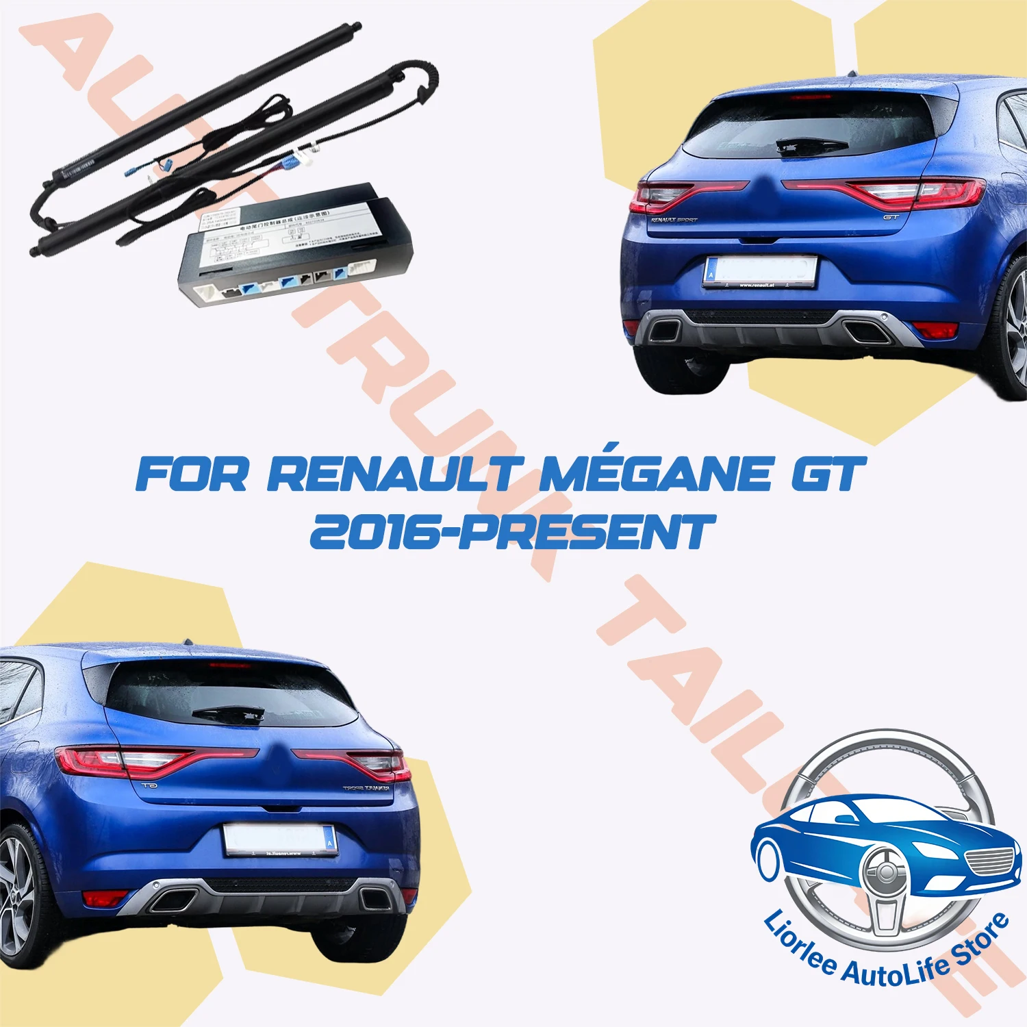 For Renault Mégane GT 2016-present Car Power Trunk Lift Electric Hatch Tail gate Strut Auto Rear Door Actuator