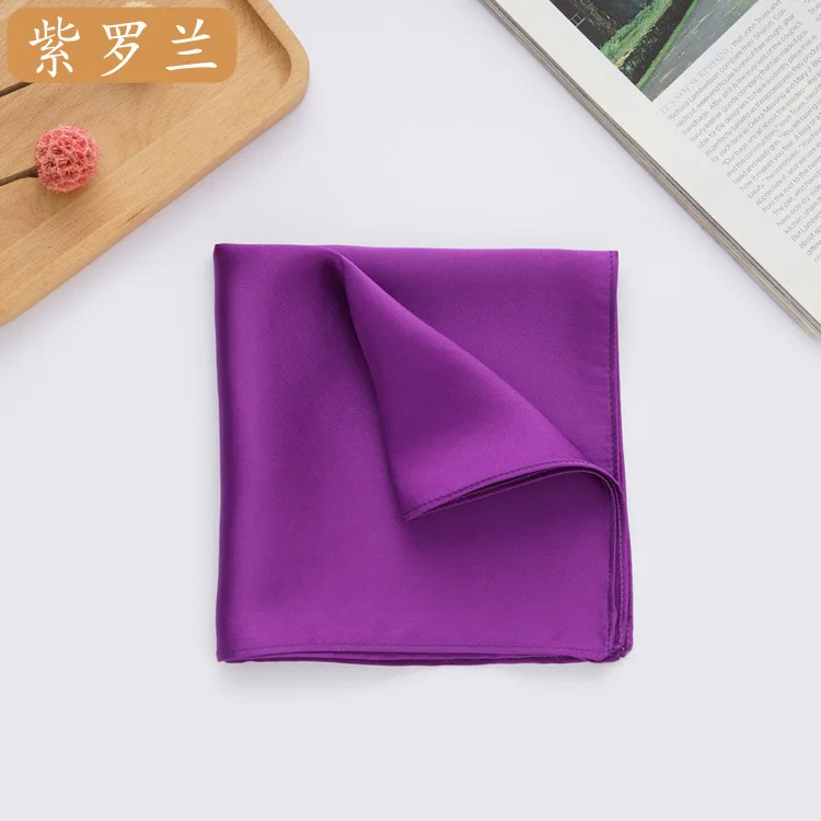 35*35cm 100% Silk Handkerchief Suit Pocket Towel Man Pocket Square Multiple Color Options Fashionable Festival Gifts