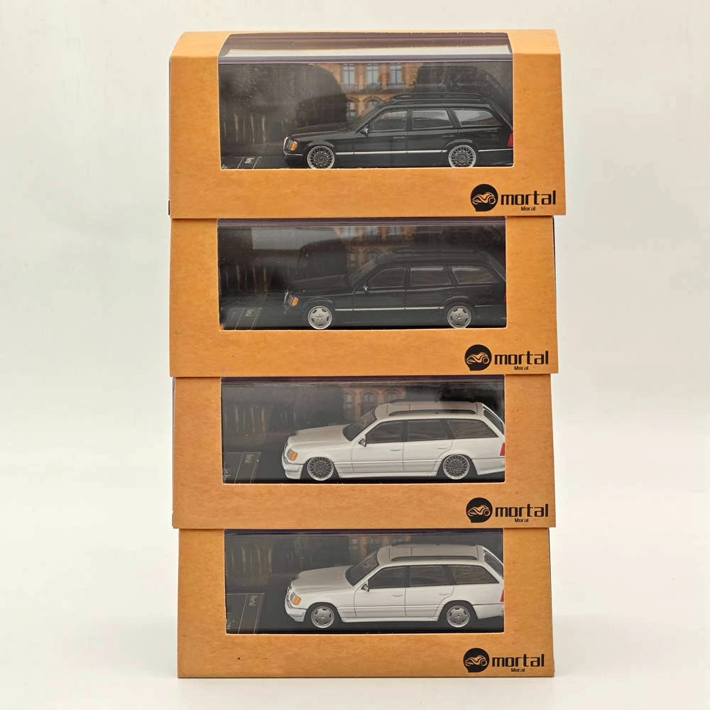 1:64 Mortal S124 Travel Diecast Toys Modelos Colección Regalos Blanco/Negro