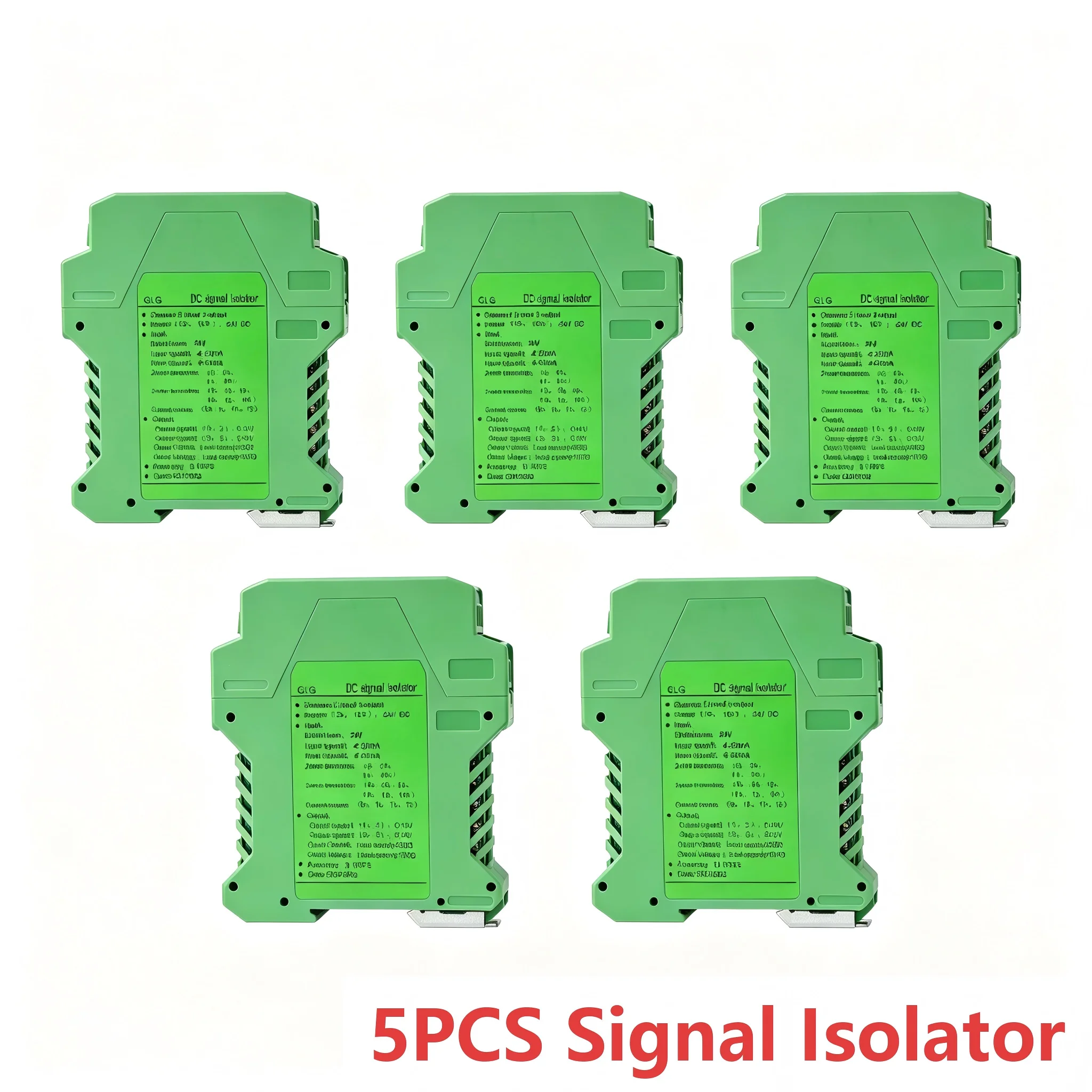 5PCS 4-20mA to 0-10V Signal Isolation Distributor 0-5V 1-5V to 4-20mA 0-10V Multi-Channel Analog Signal Isolator