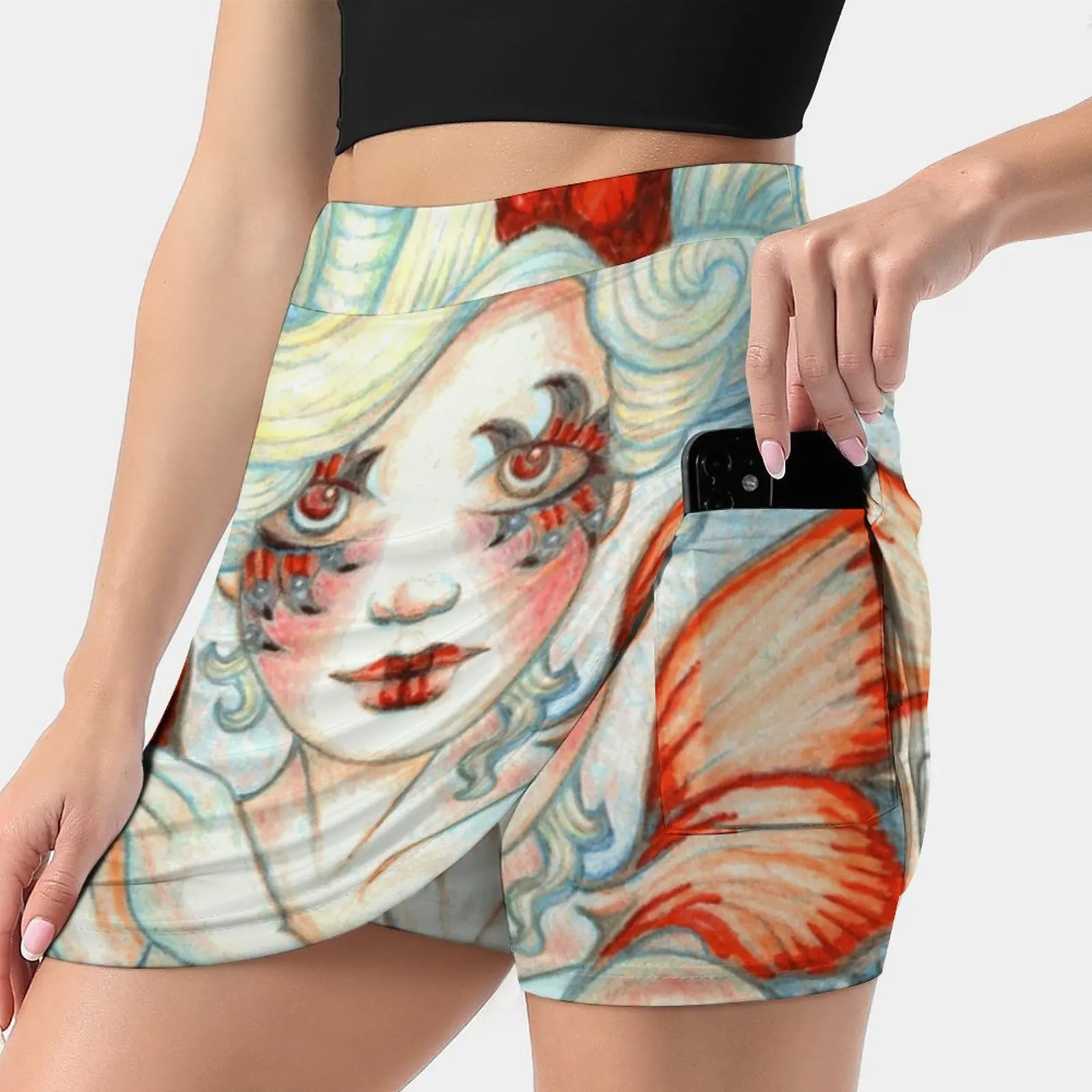 

Fairy Art Titled Bloom By Stephanie Ann Garcia Women Sports Skirt Tennis Golf Dance Fitness Running Yoga Skirts Fantasyart